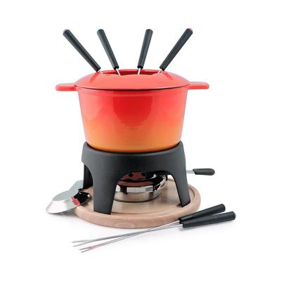 Swissmar Sierra 11 Piece Orange Fondue Set F66695