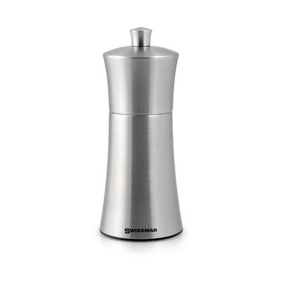 Swissmar Torre Brushed Stainless Steel Pepper Mill 6 inch SMP1505SS