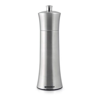 Swissmar Torre Brushed Stainless Steel Pepper Mill 8 inch SMP2005SS